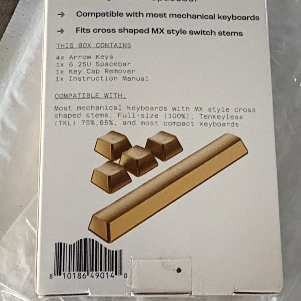 Gold Key Cap Set for Keyboards - Picture 3 of 6